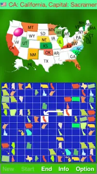 Mapa Solitaire Free - USA Screen Shot 1