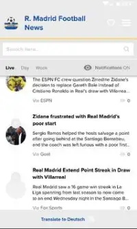 Madrid Fútbol Noticias: Real M Screen Shot 1