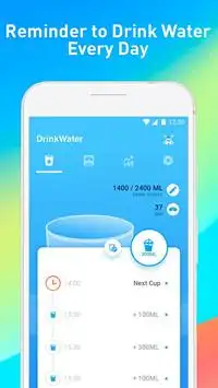 Drink Water Reminder – Water Diet Tracker & Alarm Screen Shot 0