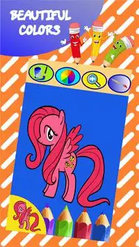 Coloring Page for Pony Screen Shot 2