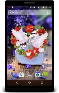 Heart Clock Live Wallpaper Screen Shot 2