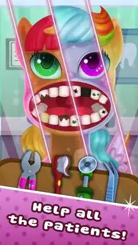 Crazy Unicorn Pony Dentist Simulator Hospital 2 Screen Shot 0