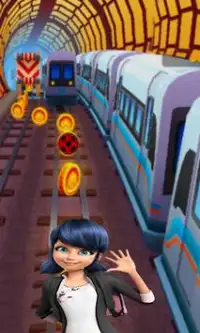 🐞Ladybug Subway Jump Bike adventure🐞 Screen Shot 1