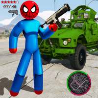 Spider StickMan Rope Hero Mafia Gangster Vegas