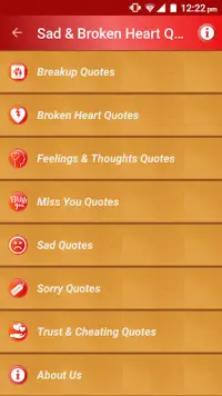 Sad & Broken Heart Pain Status Screen Shot 0