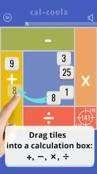 cal-coola: Brain training game, by Math Loops Screen Shot 1