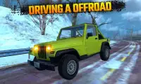 Off Road 4x4 Jeep Driving 2017 In Snowy Mountains Screen Shot 0