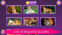 आरा पहेलियाँ: जानवरों — Jigsaw Screen Shot 3