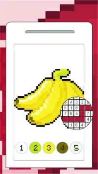 Pixel Art Fruit Coloring Games Screen Shot 4