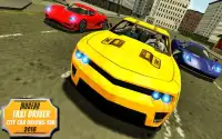 Taxi Driver moderne: City Cab Driving Sim 2018 Screen Shot 13