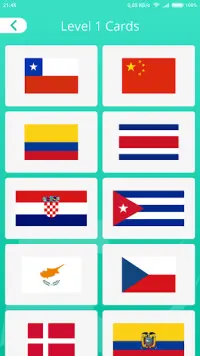 세계 국가 깃발 : 추측 퀴즈 & 퍼즐 - 지리 게임 Screen Shot 5