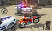 Moto fuga polizia Chase: moto vs poliziotti auto Screen Shot 3