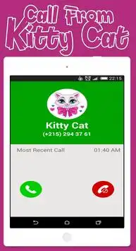 Call From Kitty Cat - Talking Cat Screen Shot 4