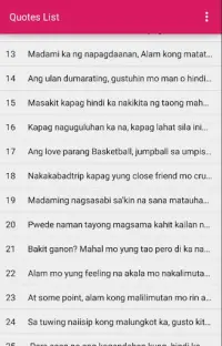 Pinoy Love Quotes Screen Shot 2