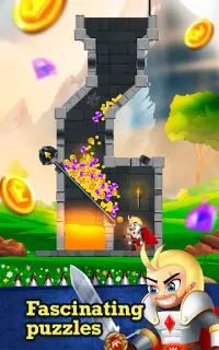 Knight Rescue - Pull The Pin Hero Puzzle Screen Shot 1