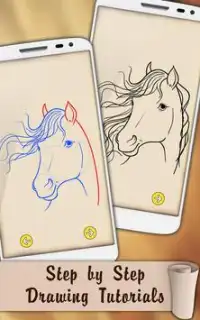 Draw Horses Ponies Unicorns Easy Screen Shot 3