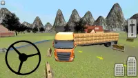 Rolnicze Ciężarówka 3D: Siano Screen Shot 3