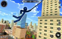 Spider Stickman Rope Hero - Black Hero Vice Town Screen Shot 10