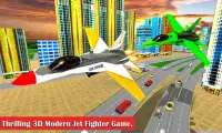 Army Bus Robot:Flying Car Game Screen Shot 2