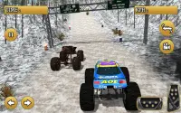 monstre course camion de neige Screen Shot 1