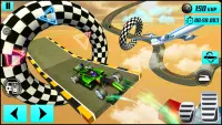 Formula Car Sky Tracks GT Racing Stunts- Car Games Screen Shot 1