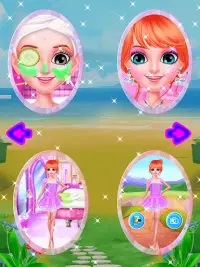 Beauty Princess Makijaż & DressUp Gry dla dziewczy Screen Shot 4
