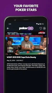 PokerGO: Stream Poker TV Screen Shot 1