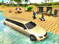 Beach Water Surfer Limousine Car Driving Simulator Screen Shot 6