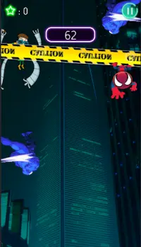 Spider Tower Down - Stickman Run Screen Shot 2