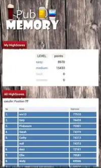 Pub Memory Game Screen Shot 6