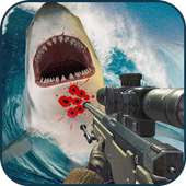 水中サメ狩りの3Dゲーム