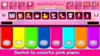 Kids Pink Piano Music & Songs Screen Shot 1