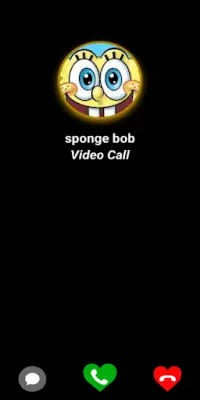 Bob the yallow call -video call & chat with sponge Screen Shot 2