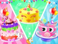 Unicorn Cake Maker: Bakery Kitchen Games Screen Shot 3