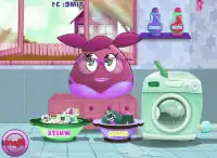 games pou girl washing clothes Screen Shot 4
