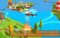 Craft Helicopter Blocky City Sky Rescue Screen Shot 1