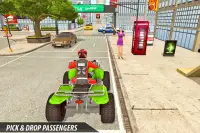 simulador de táxi de bicicleta atv 2021 Screen Shot 10