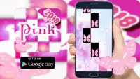 Piano Tiles Pink Butterfly - Free Games Screen Shot 1