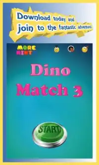 डिनो बूम - फ्री मैच 3 पहेली गेम Screen Shot 3