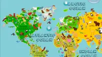 Animal World Map 6 – 12 वर्षों Screen Shot 0