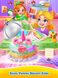 Unicorn Food - Sweet Rainbow Cake Desserts Bakery Screen Shot 4