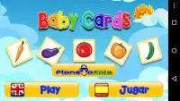 Baby Cards Vegetables Screen Shot 0