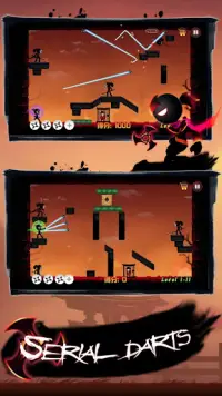 Shadow Stickman Ninja-legends war shooting battle Screen Shot 0