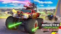 Monster Truck Road Rampage: Shooting Games Screen Shot 3