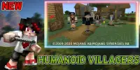 Humanoid Villagers Mod for MCPE   Come Alive Screen Shot 0