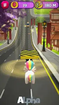 Unicorn Dash City Run Adventure Screen Shot 4