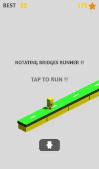 ZigZag endless runner | Run on 3D Rotating Bridges Screen Shot 14