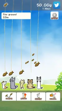 Tap Tap Stretch Cat! -Strange cat idle game Screen Shot 2