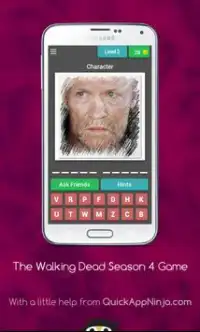 The Walking Dead Season 4 Game. Characters. Quiz. Screen Shot 2