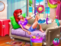 mermaid home recovery - games Princess Salon Screen Shot 0